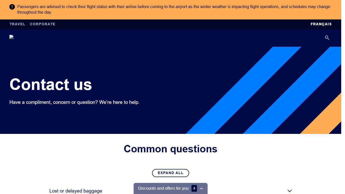 Contact Toronto Pearson Airport Pearson Airport